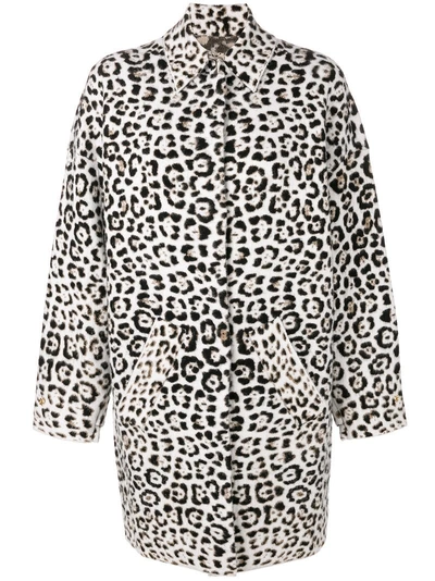 Shop Michael Michael Kors Leopard Pattern Coat