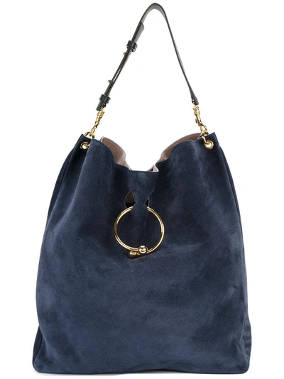 Shop Jw Anderson Buckle Detail Hobo Bag