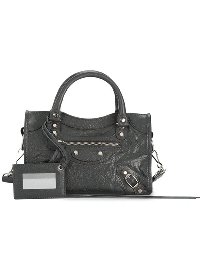 Shop Balenciaga Classic City Small Bag In Grey