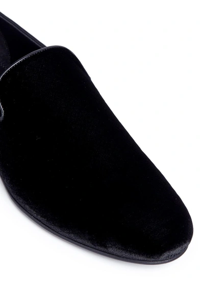 Shop Jimmy Choo 'sloane' Embossed Velvet Loafers
