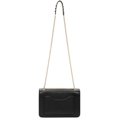 Shop Valentino Black  Garavani Small Demilune Bag