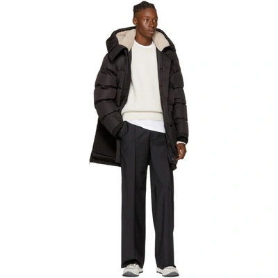 Moncler Loic Shearling-collar Quilted-down Parka In Black | ModeSens