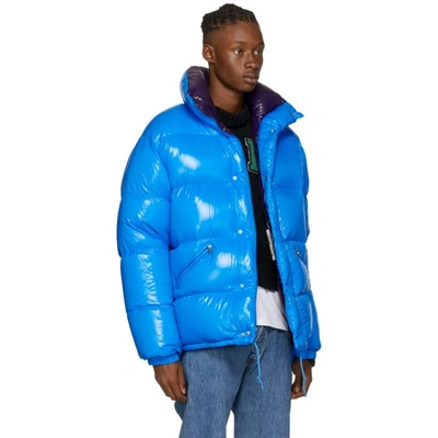 Dejan Quilted Shell Hooded Down Jacket In Blue