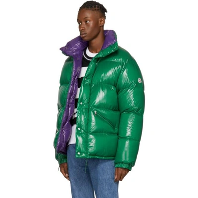 Moncler Jeanbart Glossy Puffer Jacket In Dark Green | ModeSens
