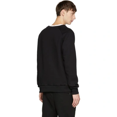 Shop Pierre Balmain Black Logo Sweatshirt In 905 Black