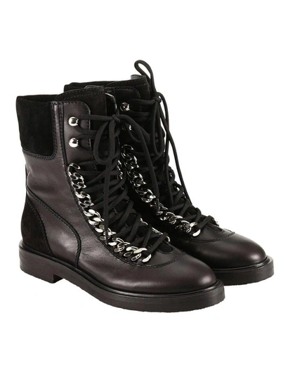 Shop Casadei Flat Booties Shoes Women  In Black