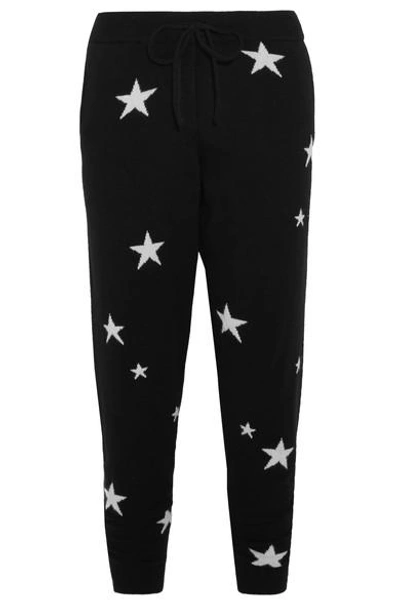 Shop Chinti & Parker Star Cashmere Track Pants In Black