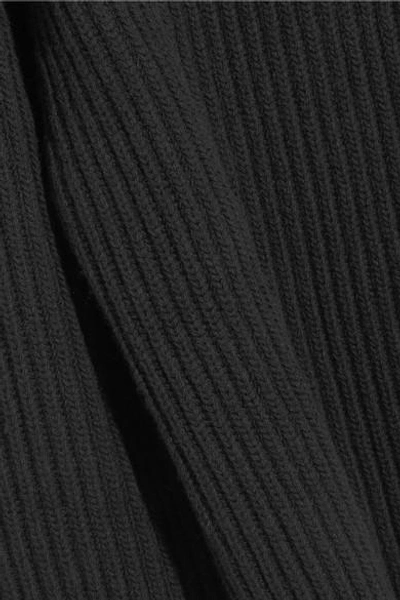 Shop Haider Ackermann Oversized Ribbed Wool Turtleneck Sweater