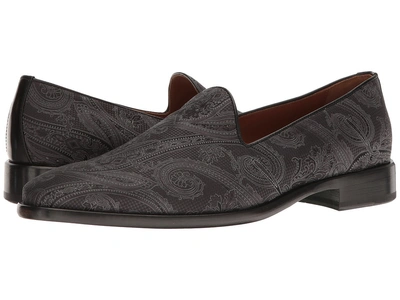 Etro - Evening Paisley Slipper (black) Men's Slip On  Shoes