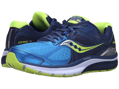 Saucony - Omni 15 (twilight/blue/citron) Men's Running Shoes