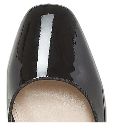 Shop Dune Anetta Mary Jane Faux-patent Leather Shoes In Black-patent