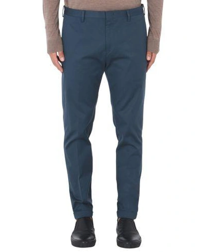 Shop Paul Smith Casual Pants In Slate Blue