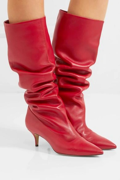Shop Paul Andrew Nadia Leather Knee Boots