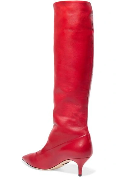 Shop Paul Andrew Nadia Leather Knee Boots