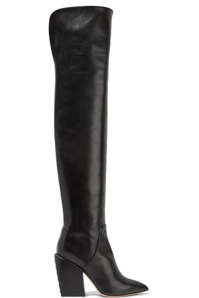 Shop Petar Petrov Shirin Studded Leather Over-the-knee Boots