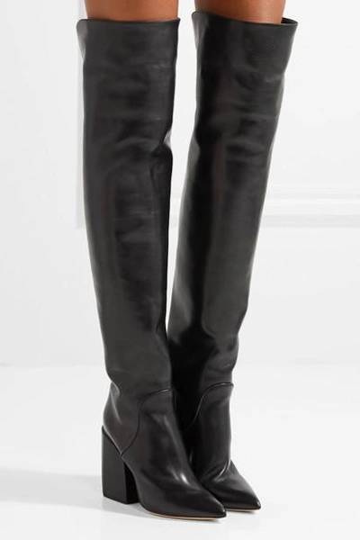 Shop Petar Petrov Shirin Studded Leather Over-the-knee Boots