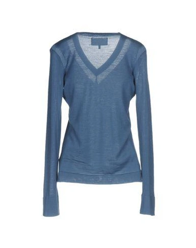 Shop Maison Margiela Sweater In Slate Blue