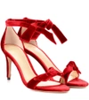 ALEXANDRE BIRMAN NEW CLARITA MIDI VELVET SANDALS