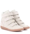 ISABEL MARANT Bilsy leather high-top sneakers
