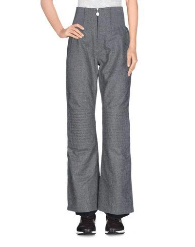 Shop Ea7 Flared Pant In Grey