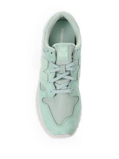 Shop New Balance 520 Suede & Mesh Sneakers In Mint