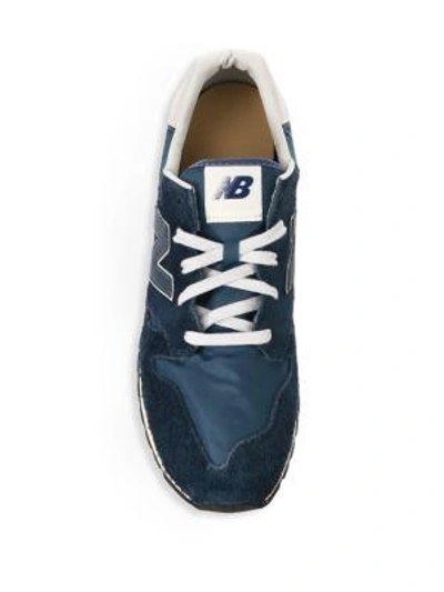 Shop New Balance 520 Hairy Suede Sneakers In Mallard Blue