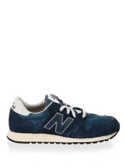 Shop New Balance 520 Hairy Suede Sneakers In Mallard Blue