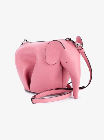 Shop Loewe Elephant Mini Bag In Pink/purple