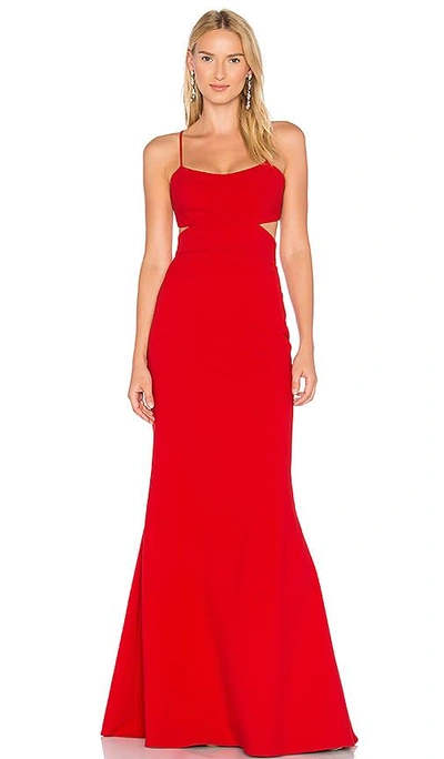 Shop Jill Jill Stuart Cutout Gown In Red