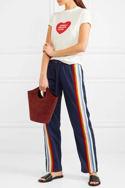 Shop Alexa Chung Striped Jersey Track Pants