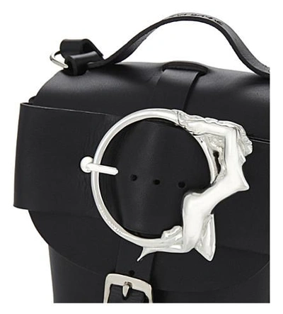 Shop Zana Bayne Mini Signature Cross-body Bag In Black/silver