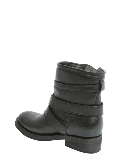 Shop Ash Leather Boots In Nero
