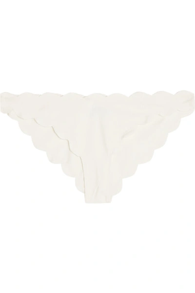 Shop Marysia Antibes Scalloped Bikini Briefs