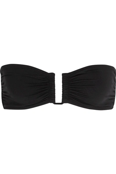 Shop Eres Les Essentiels Show Bandeau Bikini Top In Black