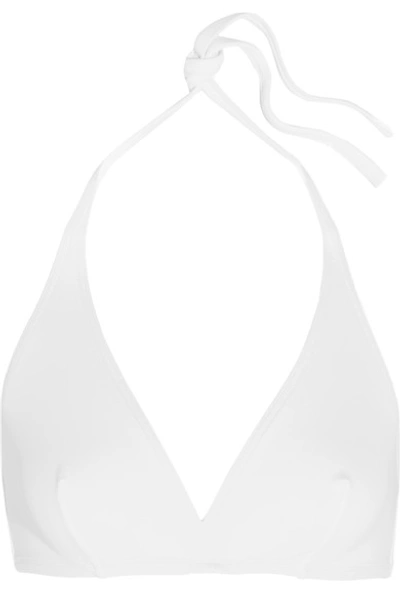 Eres Les Essentiels Gang Triangle Bikini Top In White