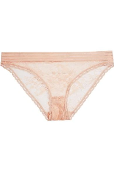 Shop Stella Mccartney Stella Stretch-lace Briefs