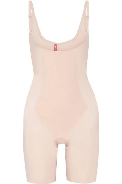 Shop Spanx Thinstincts Bodysuit In Beige