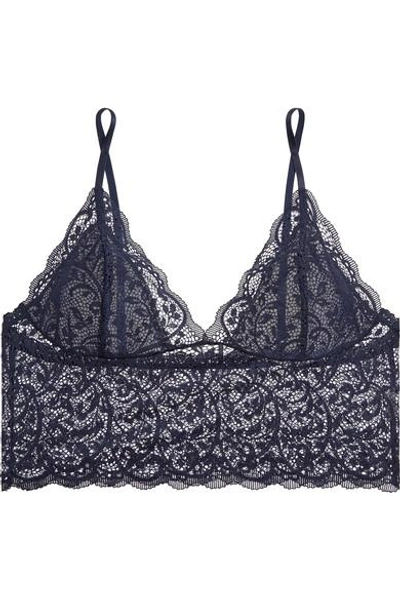 Shop Hanky Panky Queen Anne's Stretch-lace Soft-cup Bra