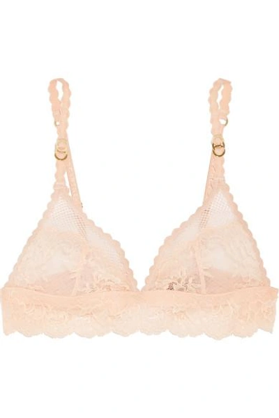 Shop Stella Mccartney Sophie Surprising Stretch-lace And Mesh Soft-cup Bra