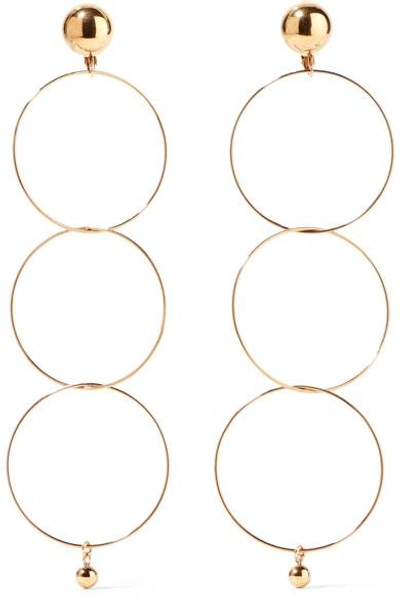 Shop Stella Mccartney Gold-tone Earrings