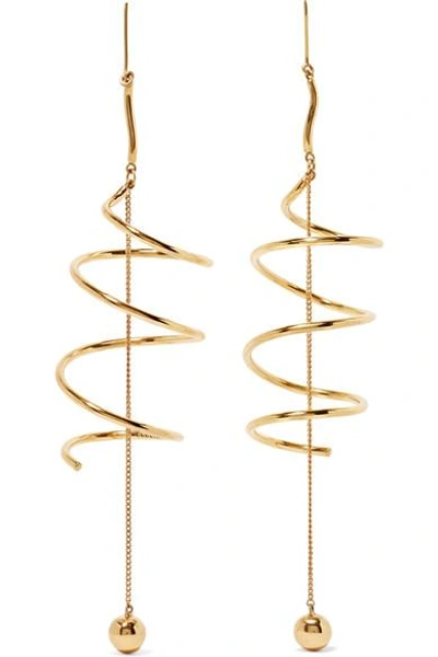 Shop Ellery Solitude Gold-plated Earrings