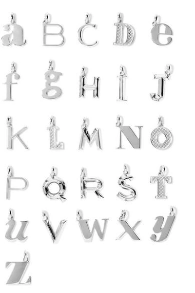 Shop Monica Vinader A-z Alphabet Letter Sterling Silver Pendants
