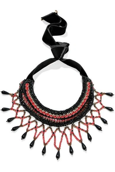 Shop Etro Crystal And Bead Necklace