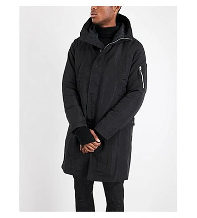 Shop 11 By Boris Bidjan Saberi Hooded Shell Jacket In Black