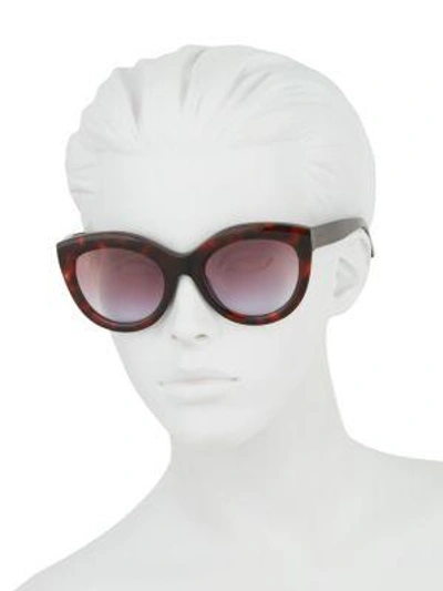 Shop Balenciaga 54mm Cat Eye Sunglasses In Havana