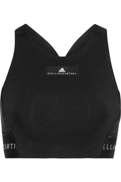 Shop Adidas By Stella Mccartney Climachill&trade; Stretch Sports Bra In Black