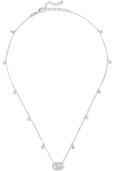 Shop Gucci 18-karat White Gold Diamond Necklace