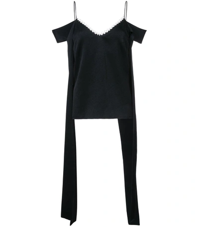 Shop Ellery Black Cold Shoulder Top