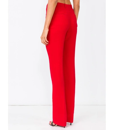 Shop Givenchy Red Tailored Straight Leg Trouser
