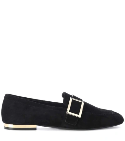 Shop Roger Vivier Exclusive To Mytheresa.com – Metal Buckle Suede Loafers